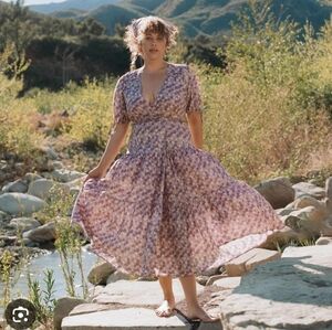 Christy Dawn the Augusta dress in Wisteria Wildflower xsmall